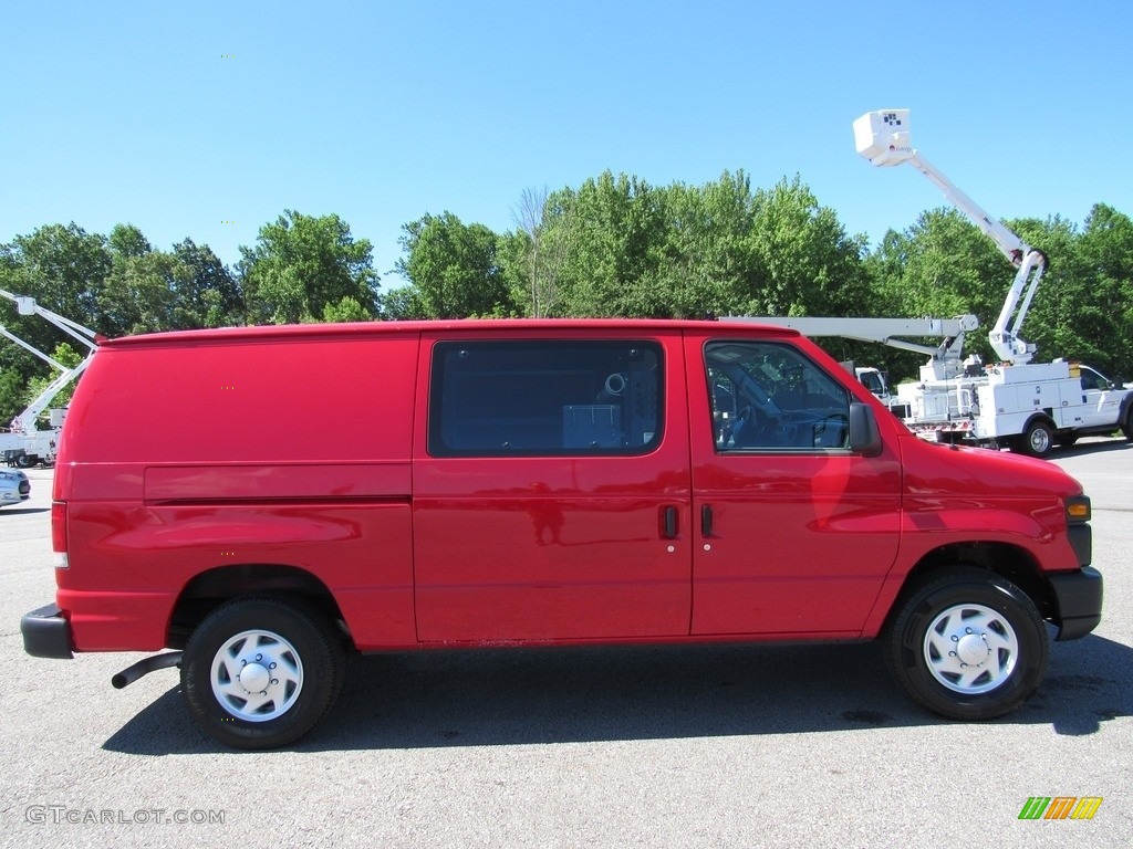 2014 E-Series Van E250 Cargo Van - Vermillion Red / Medium Flint photo #6