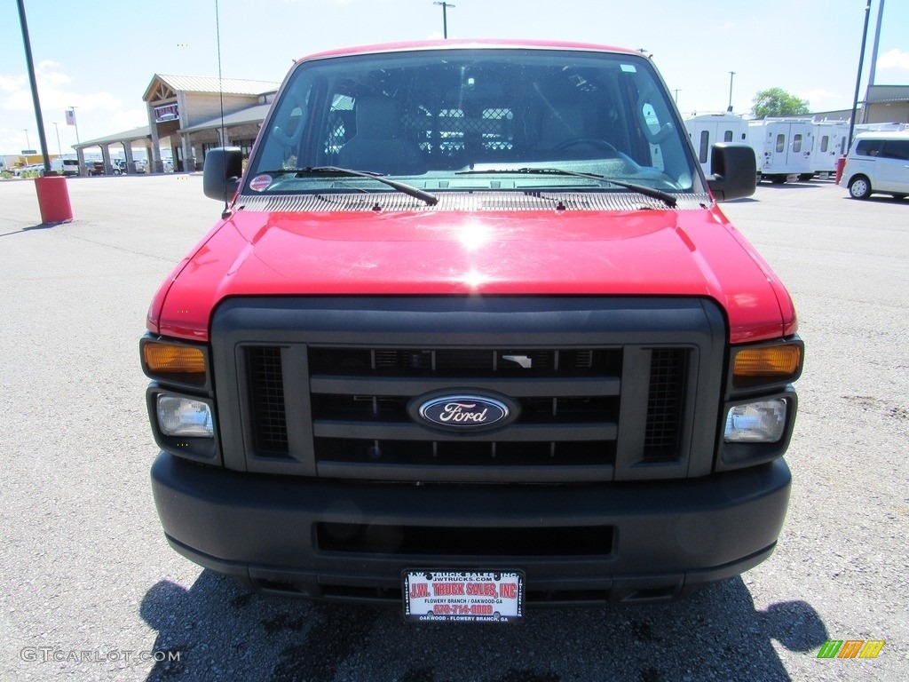 2014 E-Series Van E250 Cargo Van - Vermillion Red / Medium Flint photo #8