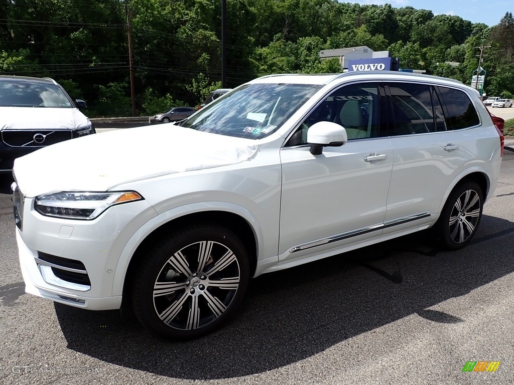 2020 XC90 T6 AWD Inscription - Crystal White Metallic / Blond photo #5