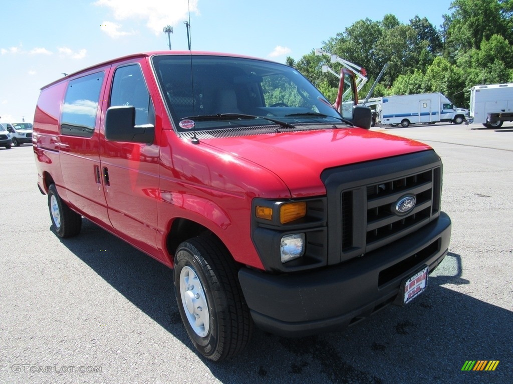 2014 E-Series Van E250 Cargo Van - Vermillion Red / Medium Flint photo #60