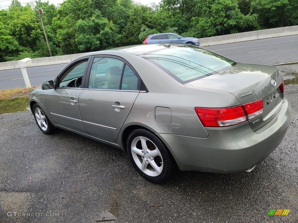 2008 Sonata Limited V6 - Steel Gray / Beige photo #5