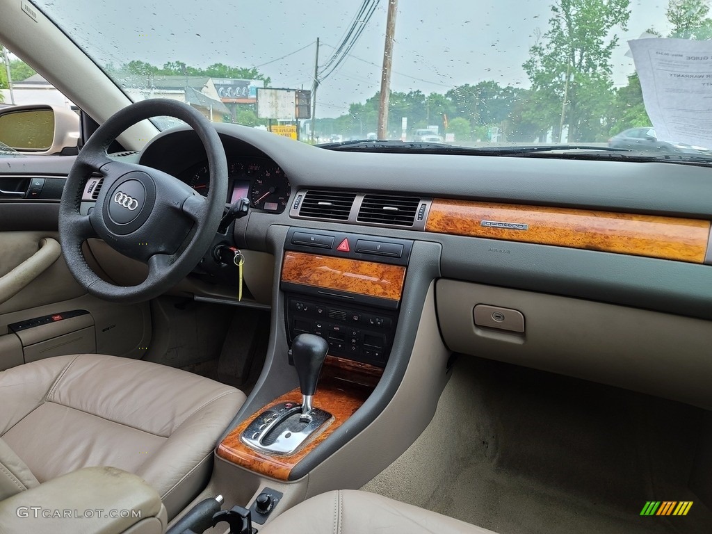 1999 Audi A6 2.8 quattro Avant Melange Beige Dashboard Photo #138318166