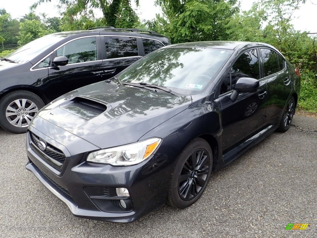 2015 WRX Premium - Dark Gray Metallic / Carbon Black photo #1