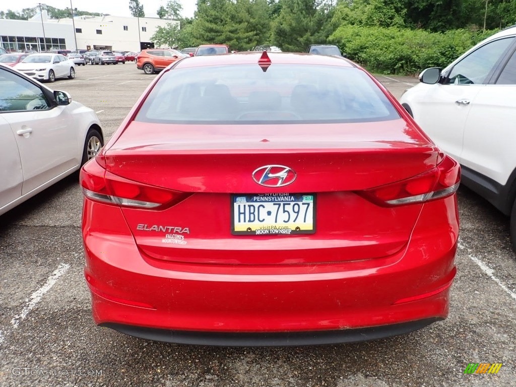 2017 Elantra Value Edition - Red / Black photo #3