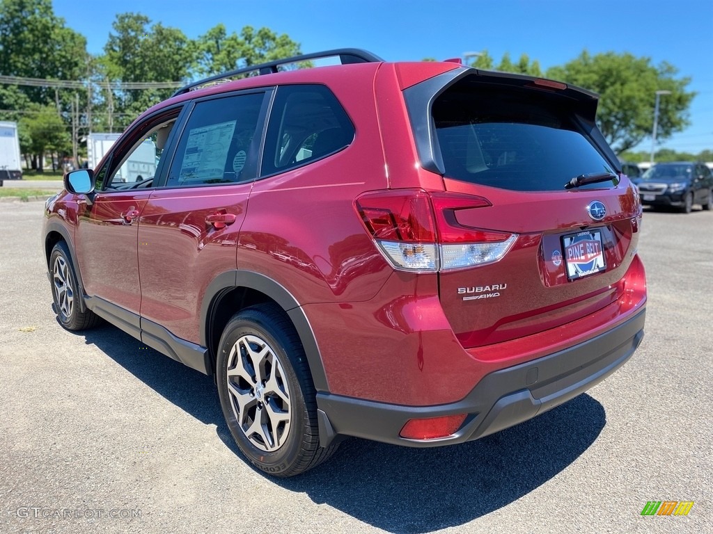 2020 Forester 2.5i Premium - Crimson Red Pearl / Gray photo #5