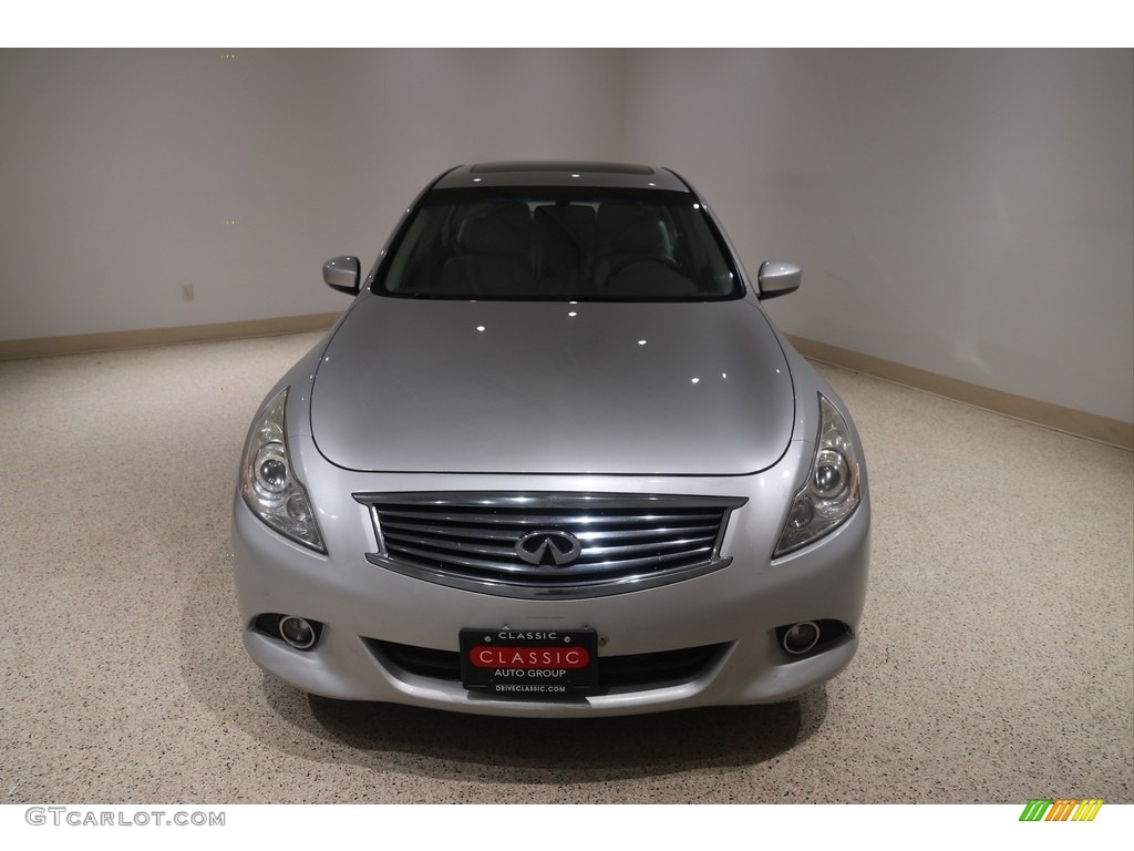 2011 G 25 x AWD Sedan - Liquid Platinum / Graphite photo #2