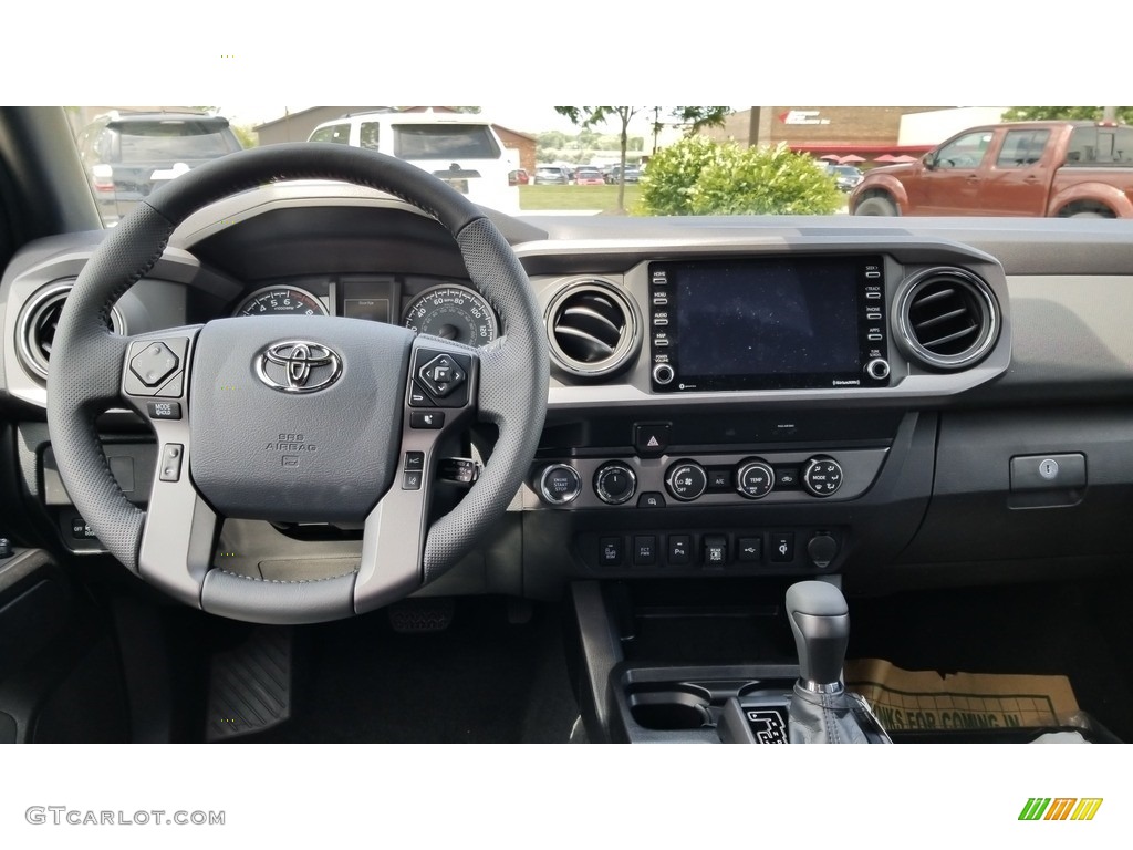 2020 Tacoma TRD Off Road Double Cab 4x4 - Midnight Black Metallic / TRD Cement/Black photo #4