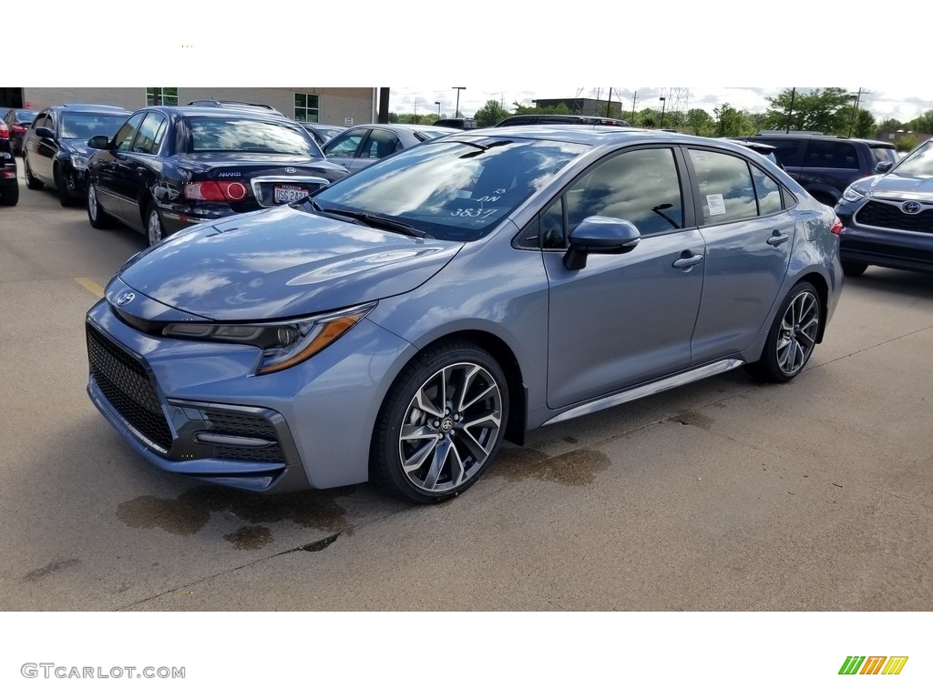 Celestite Gray Metallic 2021 Toyota Corolla SE Exterior Photo #138321588