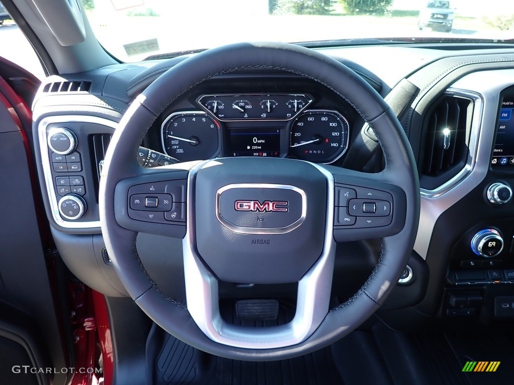 2020 GMC Sierra 1500 Elevation Crew Cab 4WD Jet Black Steering Wheel Photo #138325630