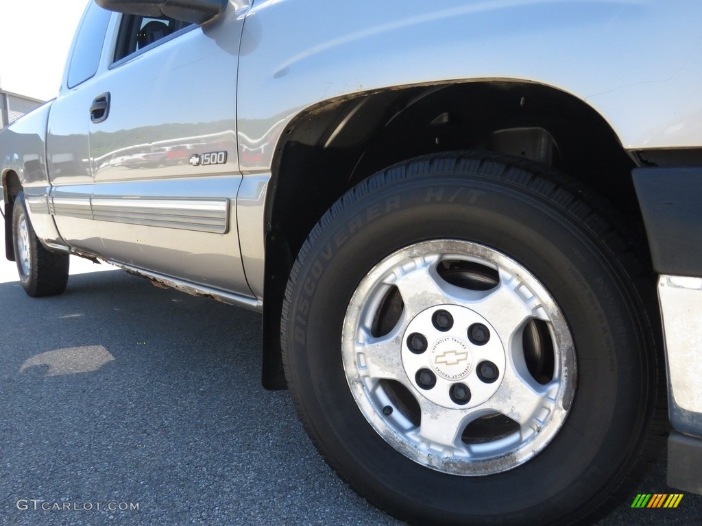 2002 Silverado 1500 LT Extended Cab - Light Pewter Metallic / Graphite Gray photo #3