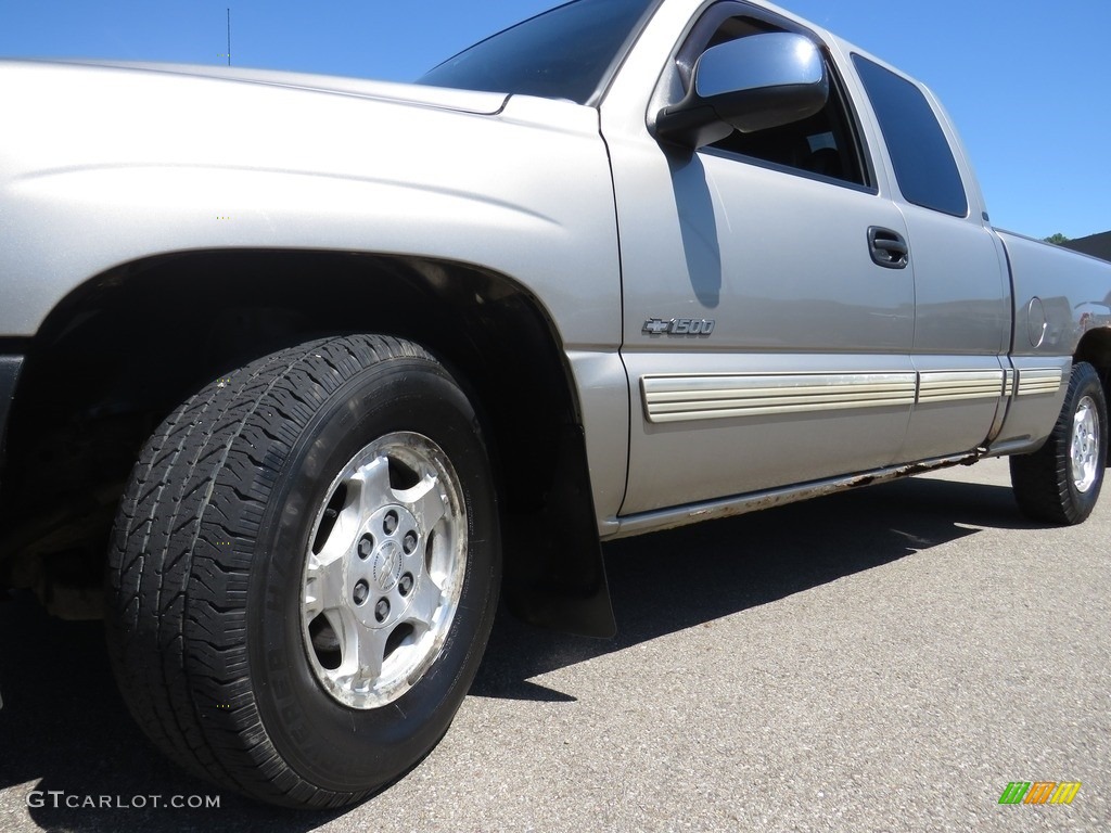 2002 Silverado 1500 LT Extended Cab - Light Pewter Metallic / Graphite Gray photo #8