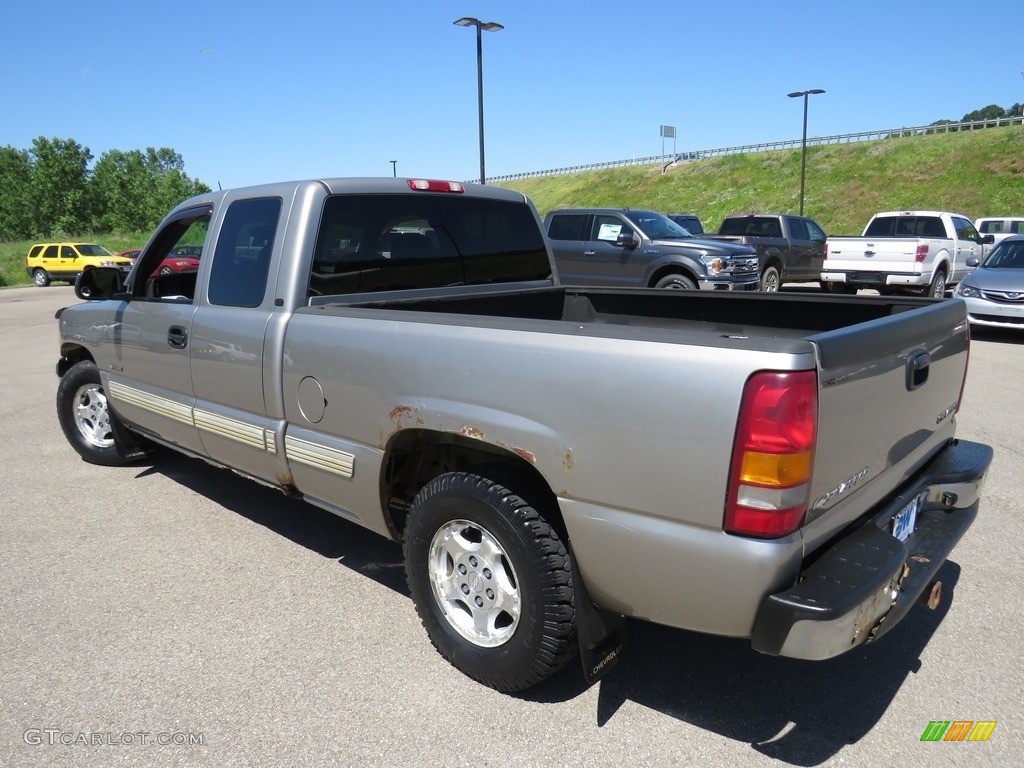 2002 Silverado 1500 LT Extended Cab - Light Pewter Metallic / Graphite Gray photo #9