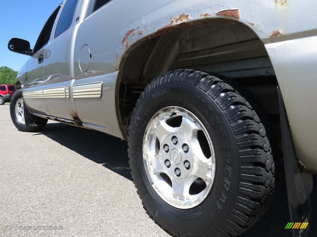 2002 Silverado 1500 LT Extended Cab - Light Pewter Metallic / Graphite Gray photo #10