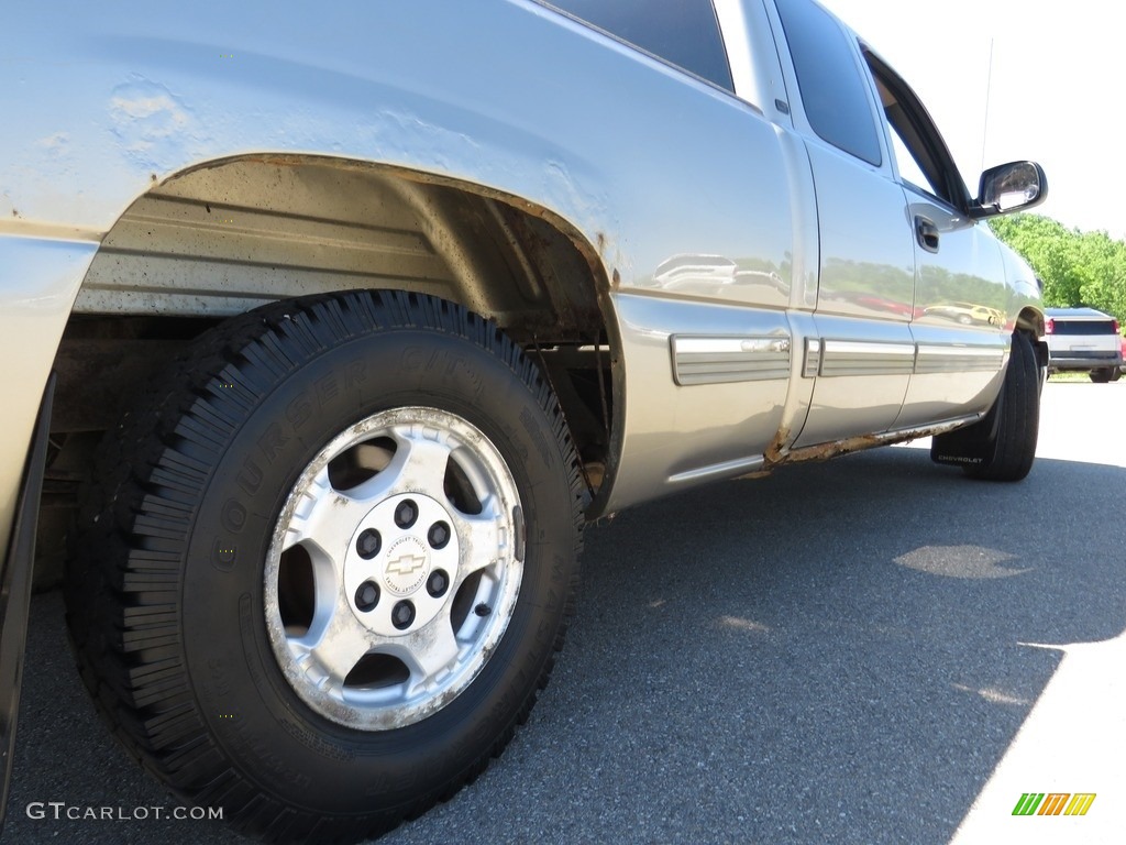 2002 Silverado 1500 LT Extended Cab - Light Pewter Metallic / Graphite Gray photo #14