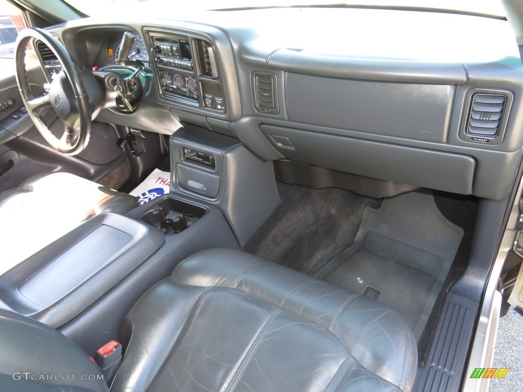 2002 Silverado 1500 LT Extended Cab - Light Pewter Metallic / Graphite Gray photo #23