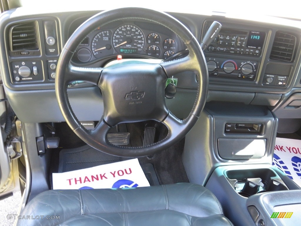 2002 Silverado 1500 LT Extended Cab - Light Pewter Metallic / Graphite Gray photo #26