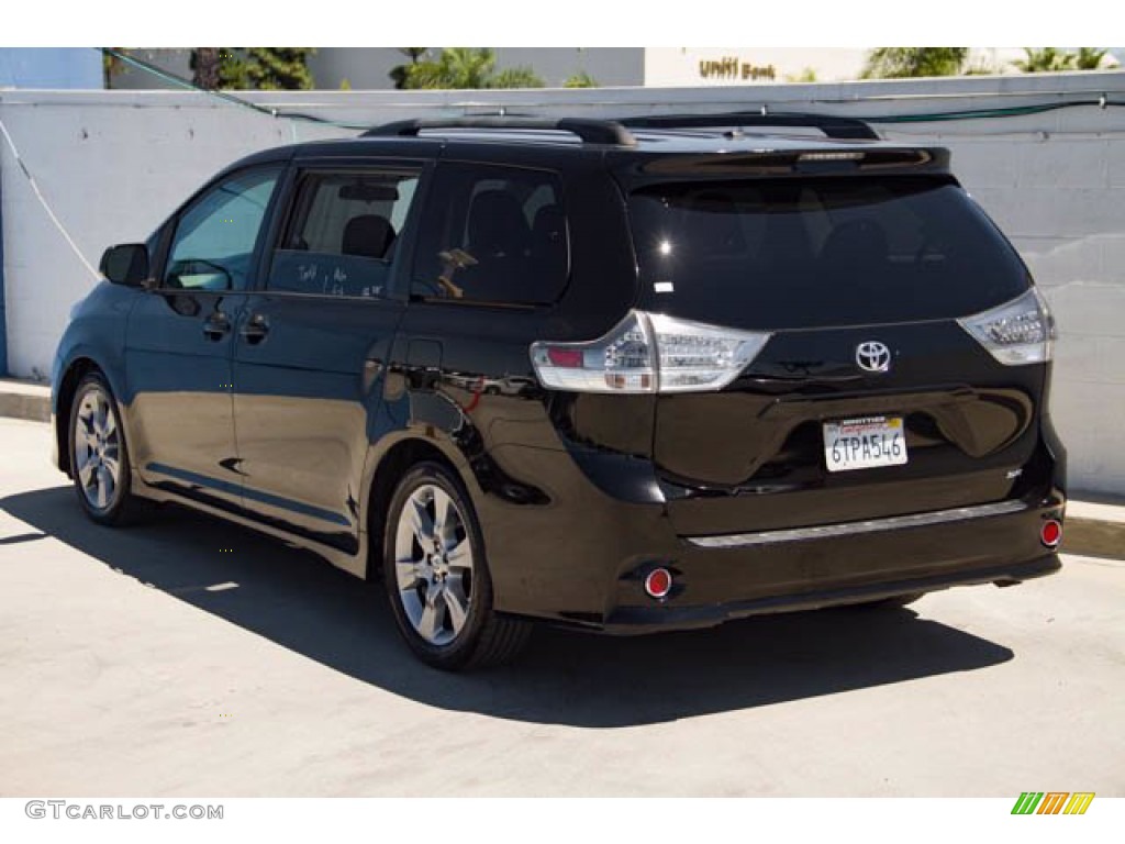 2011 Sienna SE - Black / Dark Charcoal photo #2