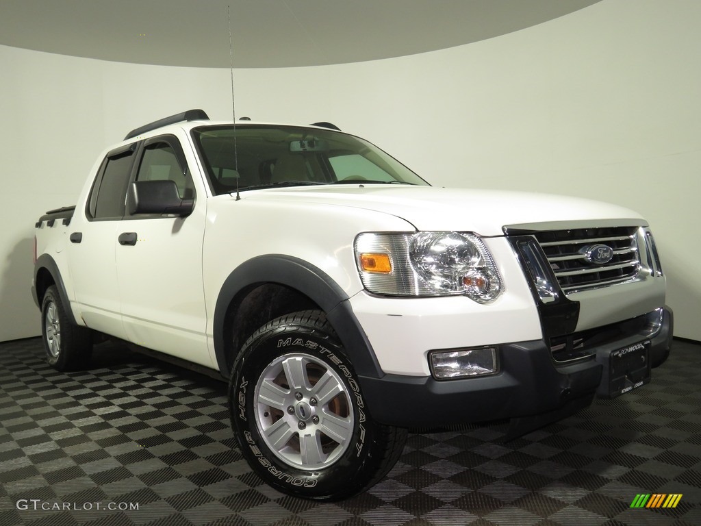 White Suede Ford Explorer Sport Trac