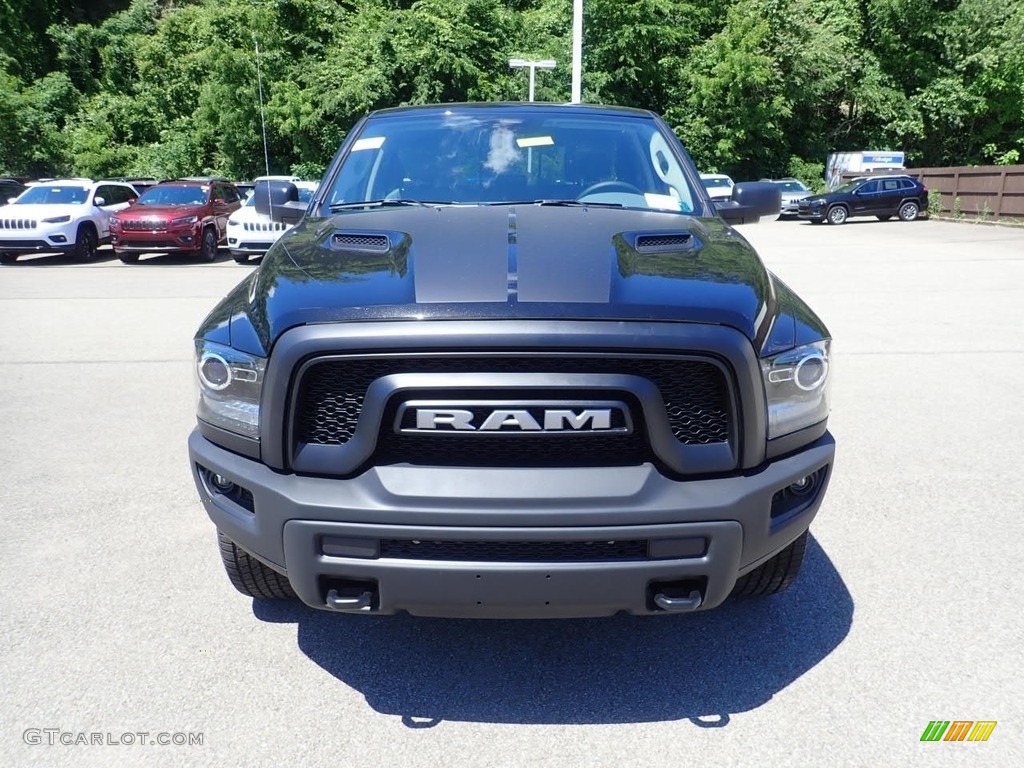 2020 1500 Classic Warlock Quad Cab 4x4 - Diamond Black Crystal Pearl / Black/Diesel Gray photo #2