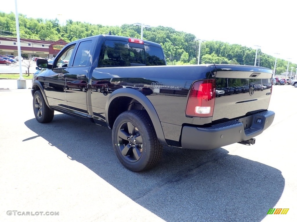 2020 1500 Classic Warlock Quad Cab 4x4 - Diamond Black Crystal Pearl / Black/Diesel Gray photo #7