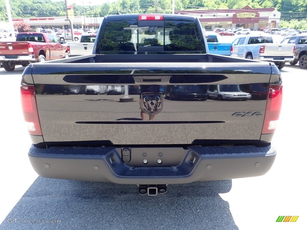 2020 1500 Classic Warlock Quad Cab 4x4 - Diamond Black Crystal Pearl / Black/Diesel Gray photo #8