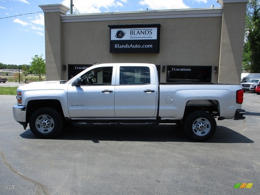 2017 Silverado 2500HD Work Truck Crew Cab 4x4 - Silver Ice Metallic / Dark Ash/Jet Black photo #1