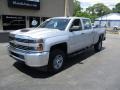 2017 Silver Ice Metallic Chevrolet Silverado 2500HD Work Truck Crew Cab 4x4  photo #2