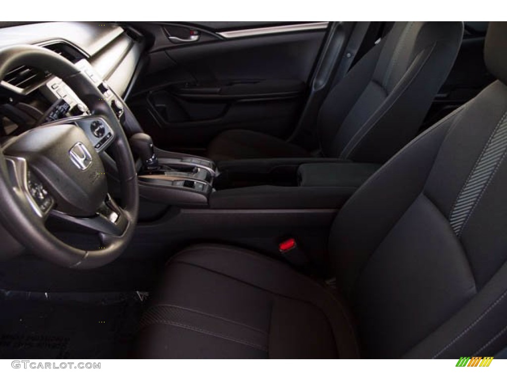 2019 Civic LX Hatchback - Sonic Gray Pearl / Black photo #3