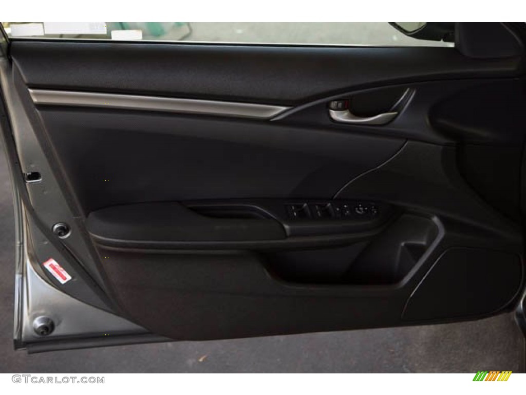 2019 Civic LX Hatchback - Sonic Gray Pearl / Black photo #28