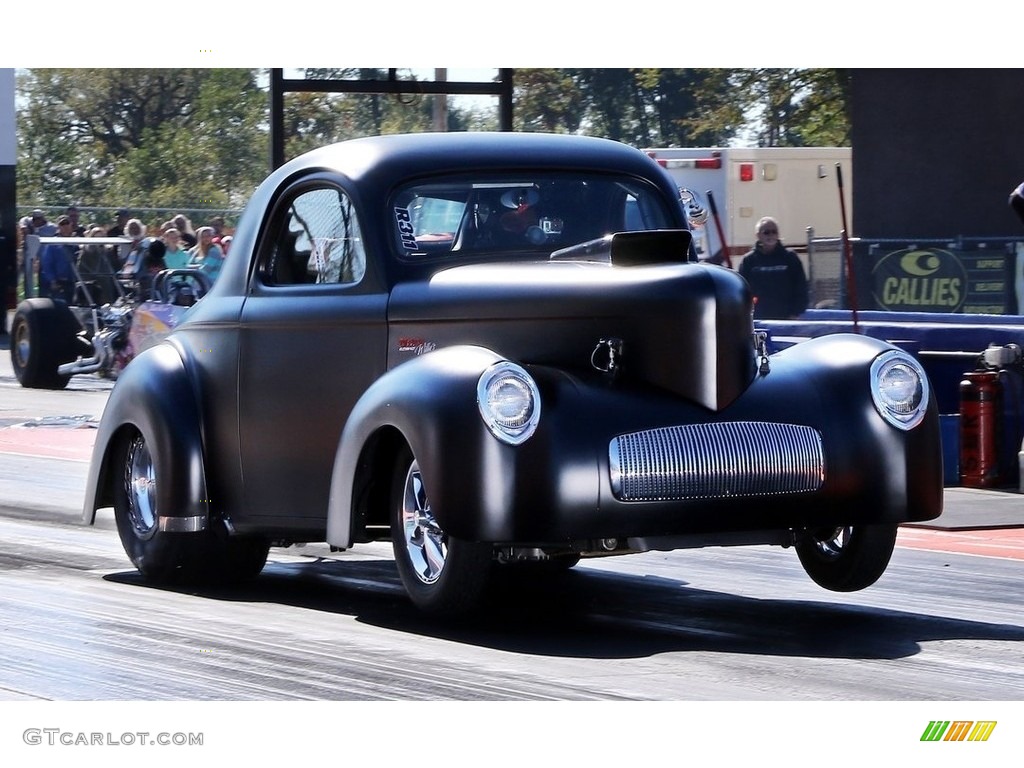 1941 441 Coupe Custom Street Rod - Matte Black / Black photo #2