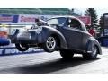 1941 Matte Black Willys 441 Coupe Custom Street Rod  photo #5