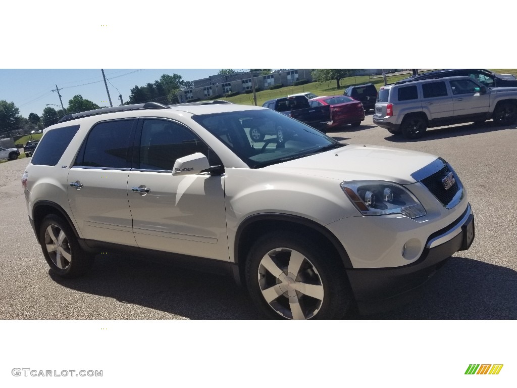 2011 Acadia SLT AWD - White Diamond Tintcoat / Ebony photo #7