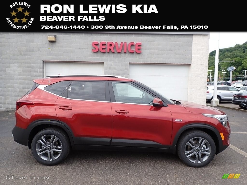 2021 Seltos S AWD - Mars Orange / Black photo #1
