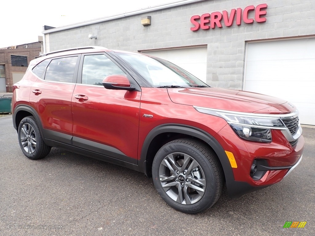 Mars Orange 2021 Kia Seltos S AWD Exterior Photo #138339072