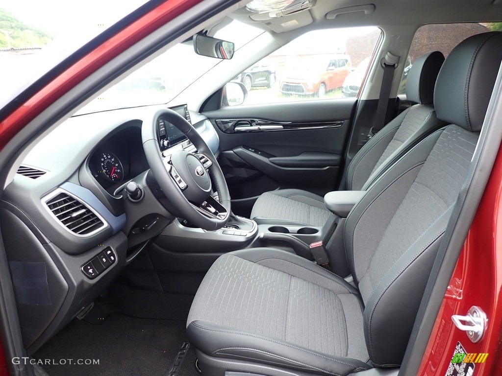 Black Interior 2021 Kia Seltos S AWD Photo #138339132
