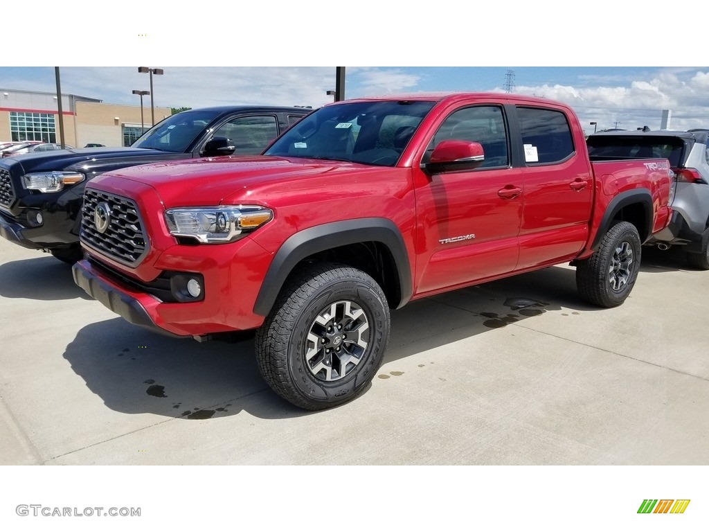 2020 Tacoma TRD Off Road Double Cab 4x4 - Barcelona Red Metallic / TRD Cement/Black photo #1