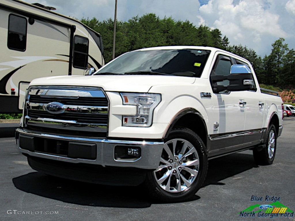 2015 F150 King Ranch SuperCrew - White Platinum Tricoat / King Ranch Java/Mesa photo #1