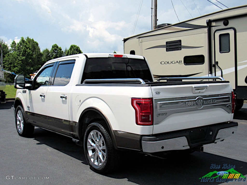 2015 F150 King Ranch SuperCrew - White Platinum Tricoat / King Ranch Java/Mesa photo #3