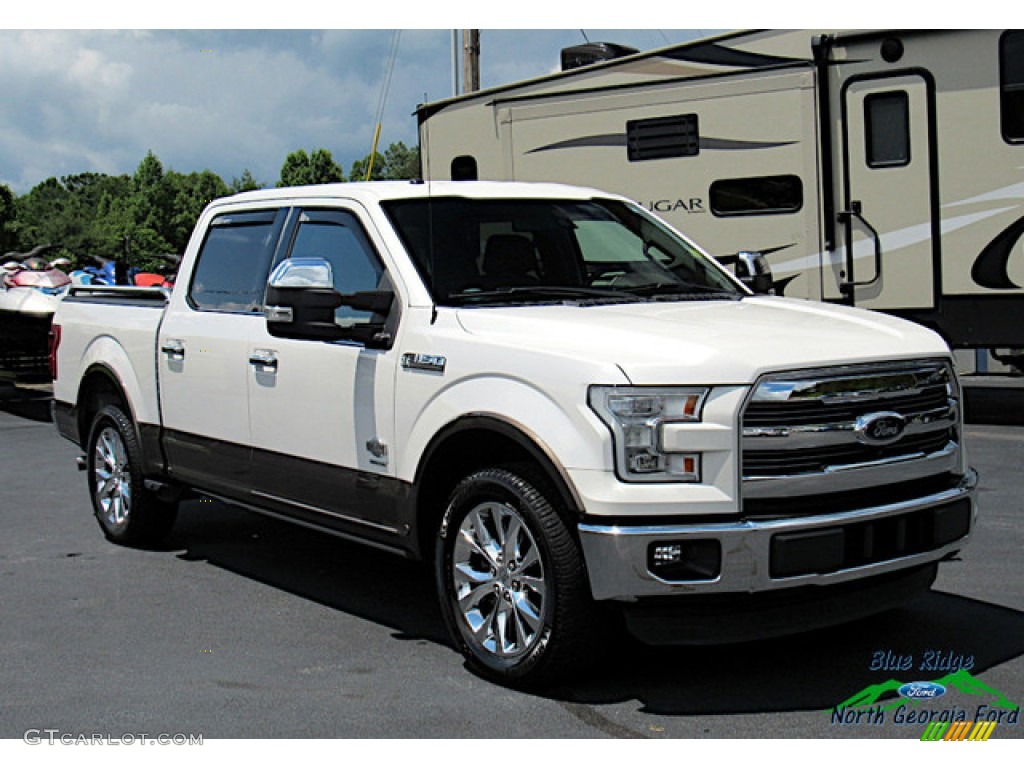 2015 F150 King Ranch SuperCrew - White Platinum Tricoat / King Ranch Java/Mesa photo #7