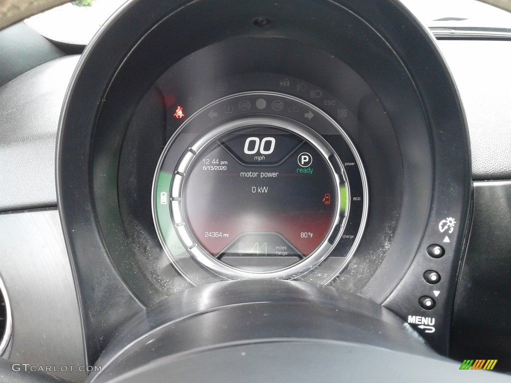 2017 Fiat 500e All Electric Gauges Photo #138343611