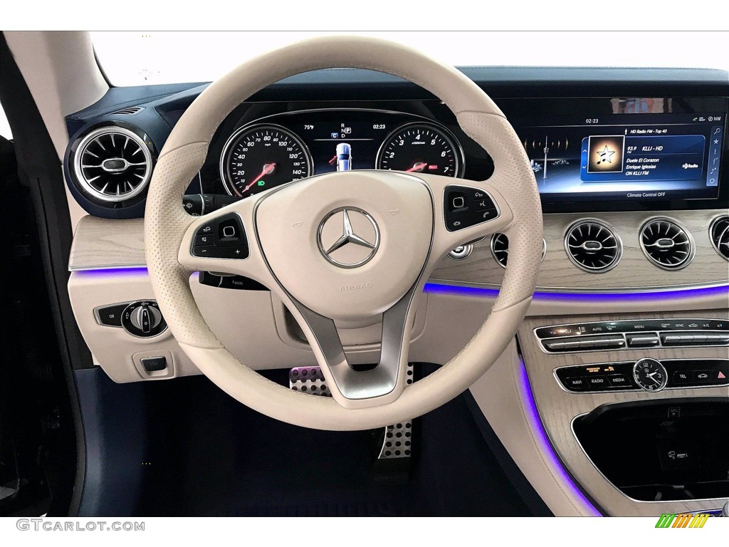 2018 E 400 Coupe - Lunar Blue Metallic / Macchiato Beige/Black photo #4