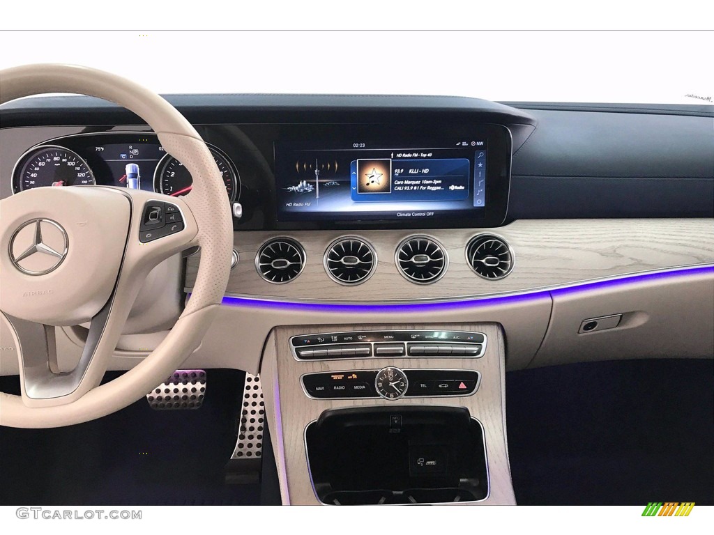 2018 E 400 Coupe - Lunar Blue Metallic / Macchiato Beige/Black photo #5