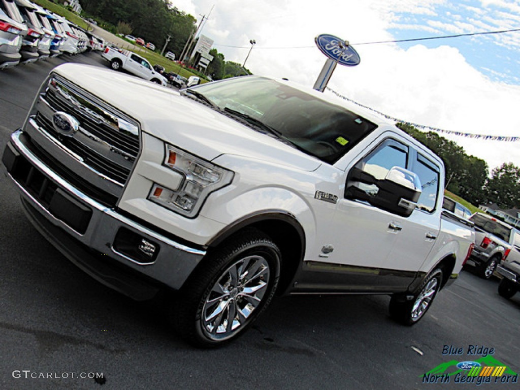 2015 F150 King Ranch SuperCrew - White Platinum Tricoat / King Ranch Java/Mesa photo #35