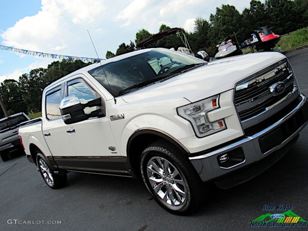 2015 F150 King Ranch SuperCrew - White Platinum Tricoat / King Ranch Java/Mesa photo #36