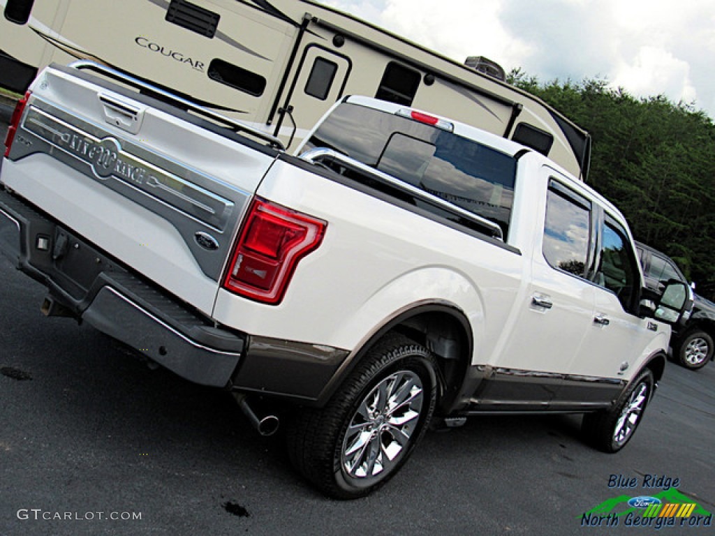2015 F150 King Ranch SuperCrew - White Platinum Tricoat / King Ranch Java/Mesa photo #37