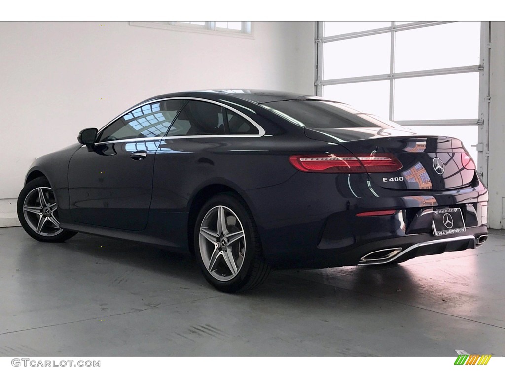2018 E 400 Coupe - Lunar Blue Metallic / Macchiato Beige/Black photo #10