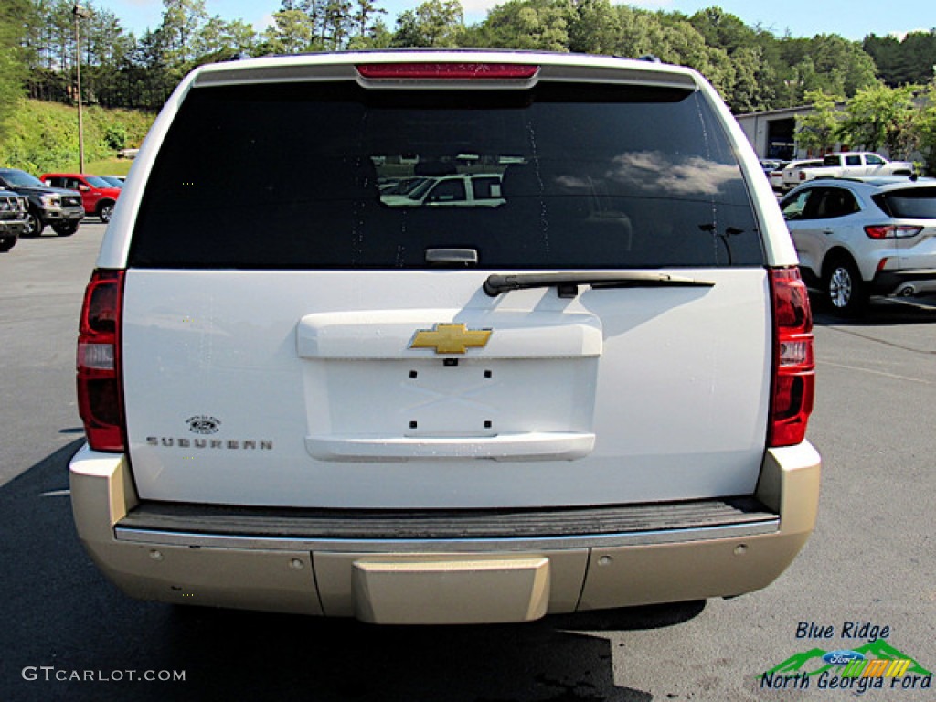 2014 Suburban LTZ 4x4 - Summit White / Light Cashmere/Dark Cashmere photo #5