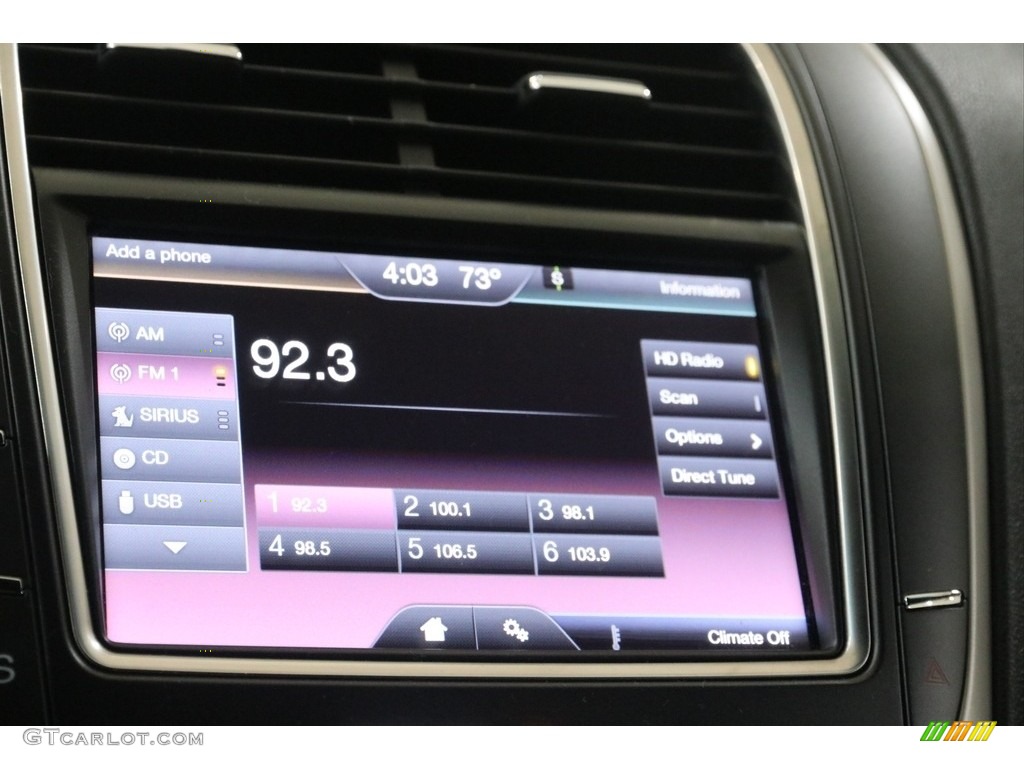 2016 Lincoln MKX Select AWD Audio System Photos
