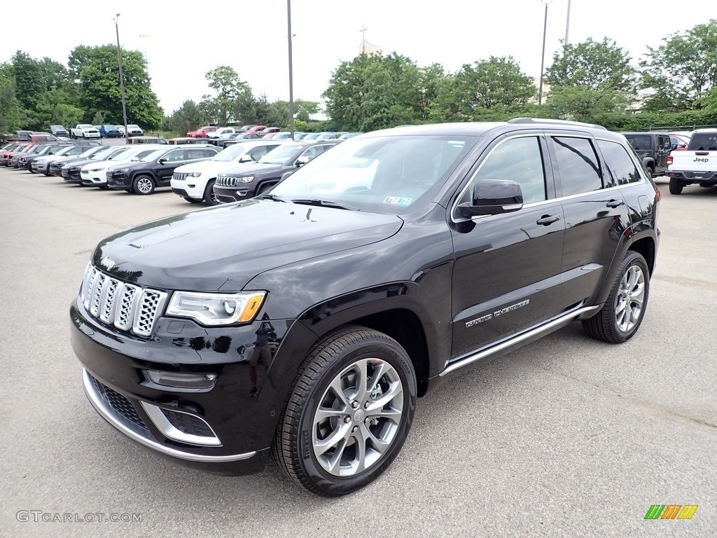 Diamond Black Crystal Pearl 2020 Jeep Grand Cherokee Summit 4x4 Exterior Photo #138345507