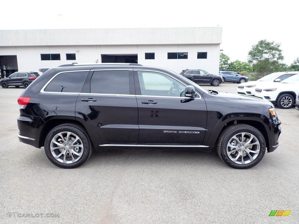 Diamond Black Crystal Pearl 2020 Jeep Grand Cherokee Summit 4x4 Exterior Photo #138345582